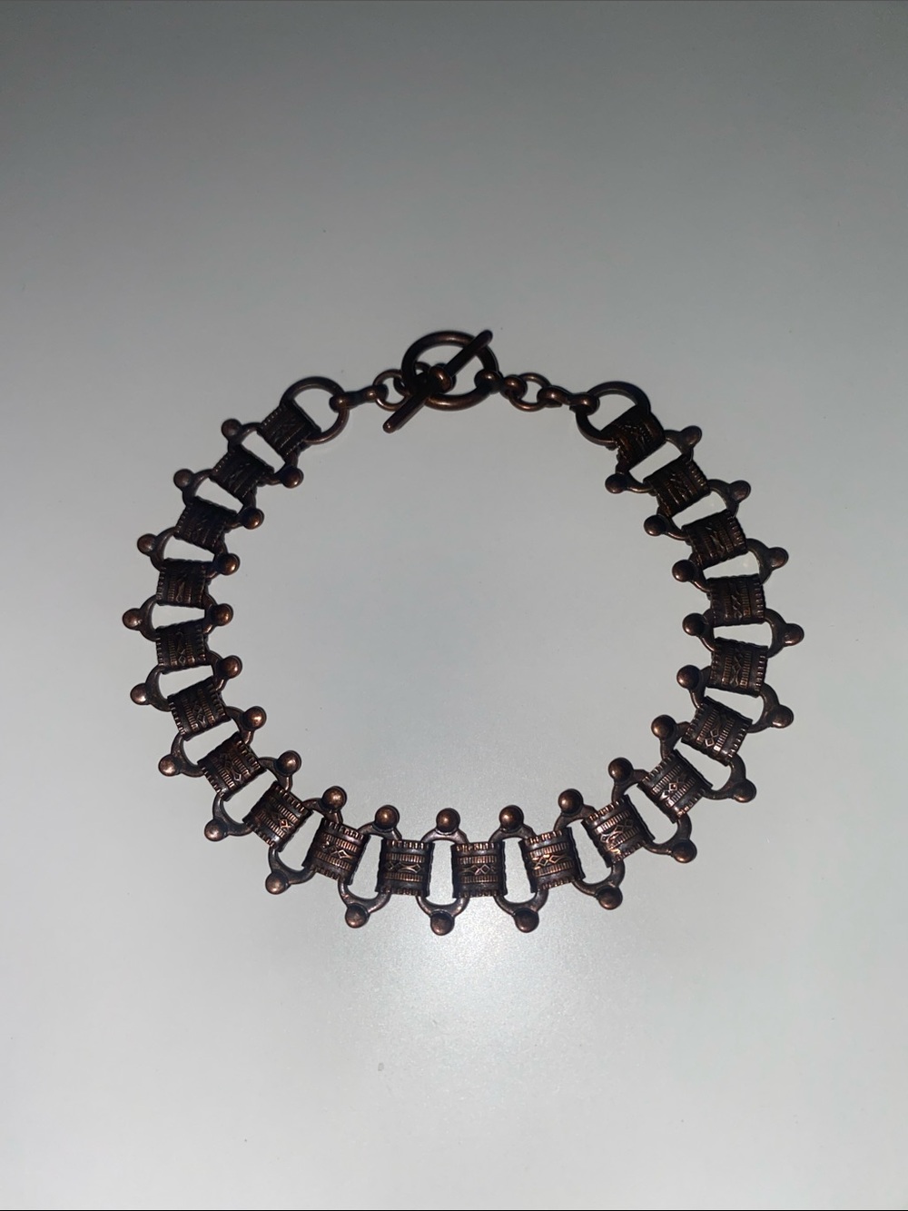 Handcrafted Copper-Tone Women's Bracelet